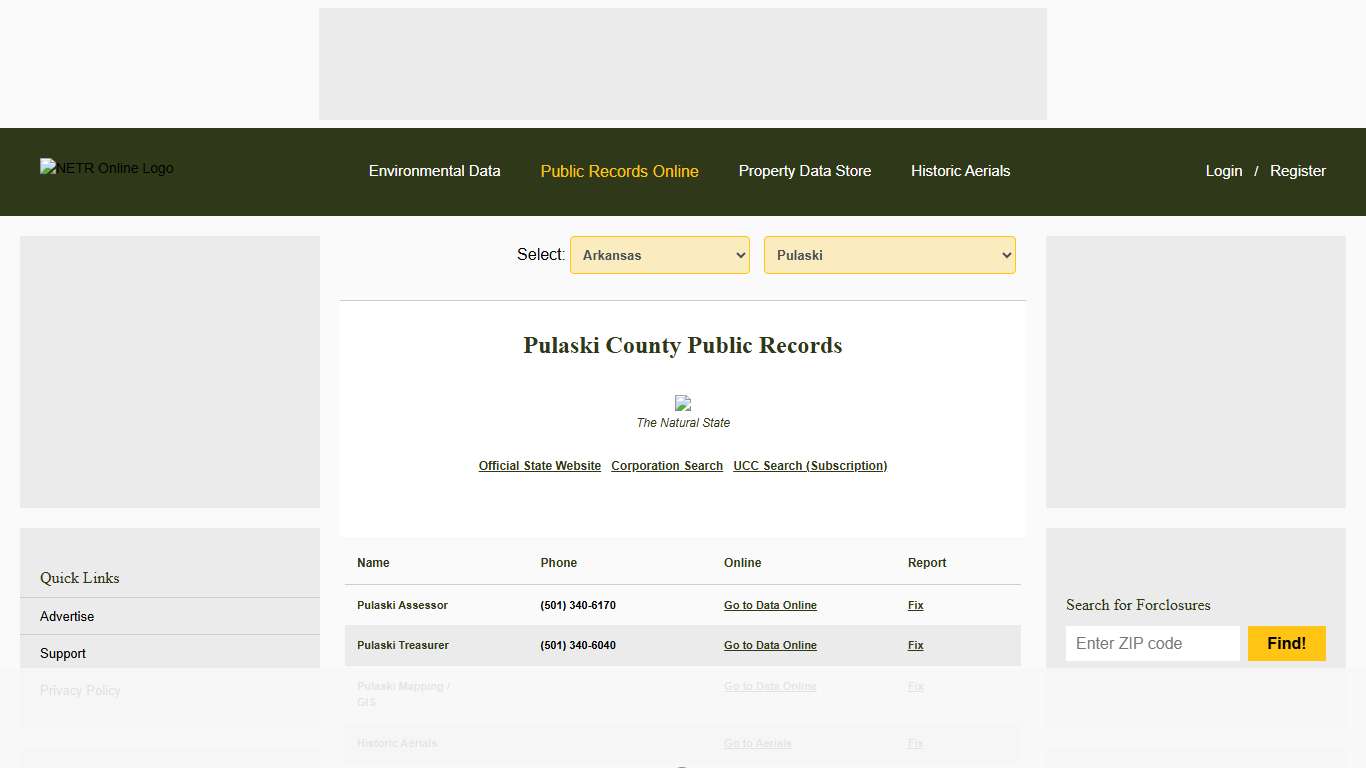 NETR Online • Pulaski • Pulaski Public Records, Search Pulaski Records, Pulaski Property Tax, Arkansas Property Search, Arkansas Assessor