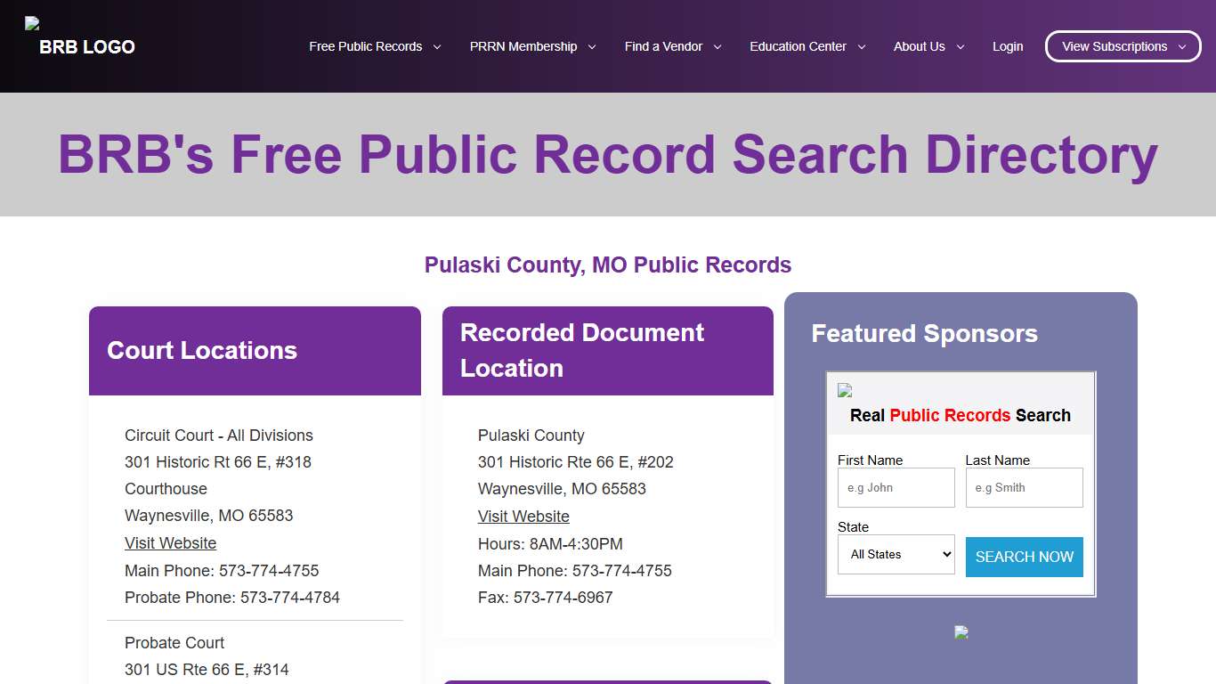 Free Sites County BRB